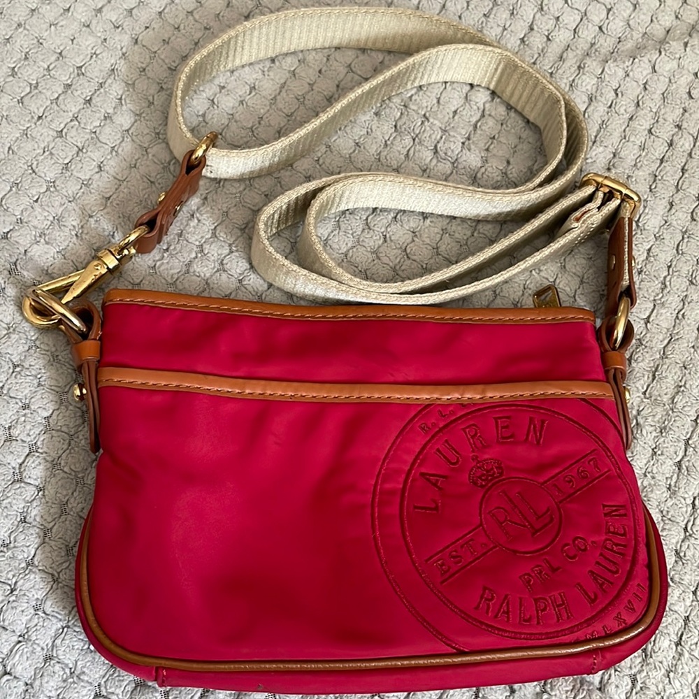 Ralph Lauren red cross body bag